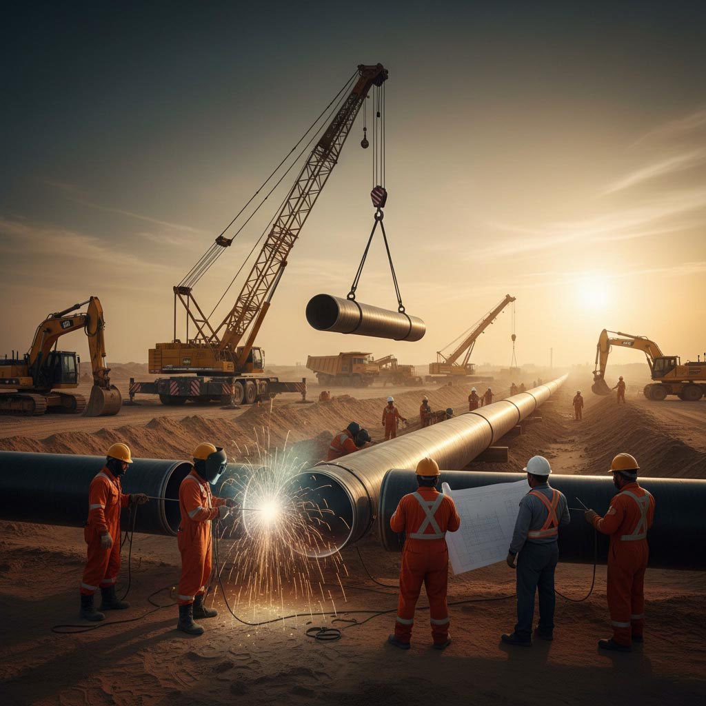 6 oil and gas pipeline installation